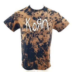 KORN Rock Band Acid Washed Distressed Band Tee Rock Tee Rap Tee Punk Nu Metal